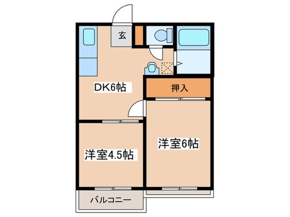 メゾン林間の物件間取画像